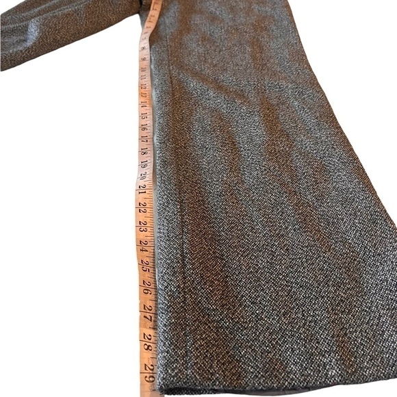 Ann Taylor Chevron Grey Wool Blend Mid Rise Trousers Womens Size 6 Fully Lined - Picture 13 of 15